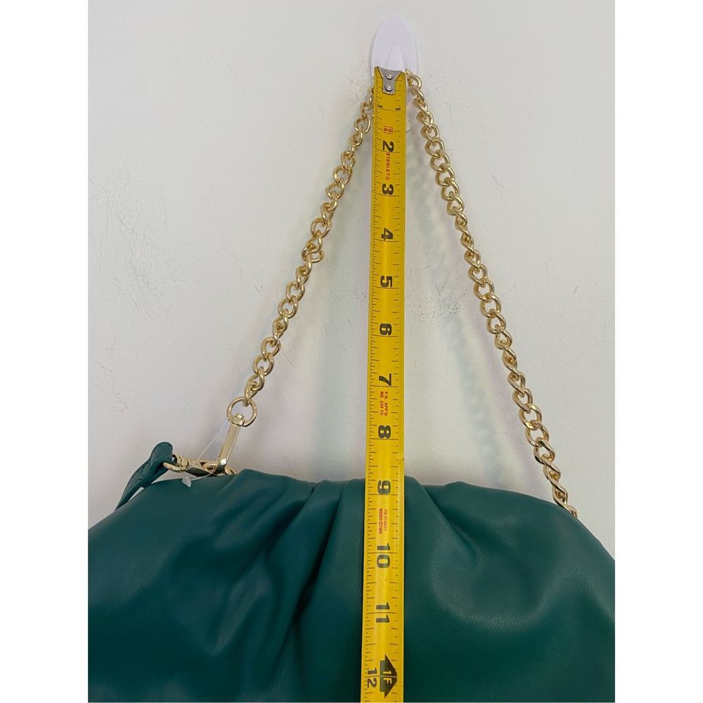 INC Green Vegan Leather Satchel bag NWOT - Picture 4 of 11
